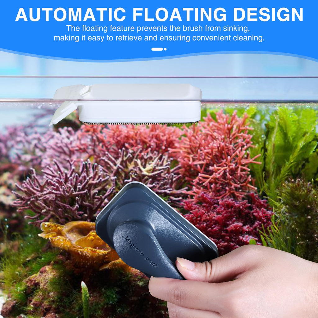 Automatic Fish Feeder and Magnetic Glass Cleaner Brush H756812