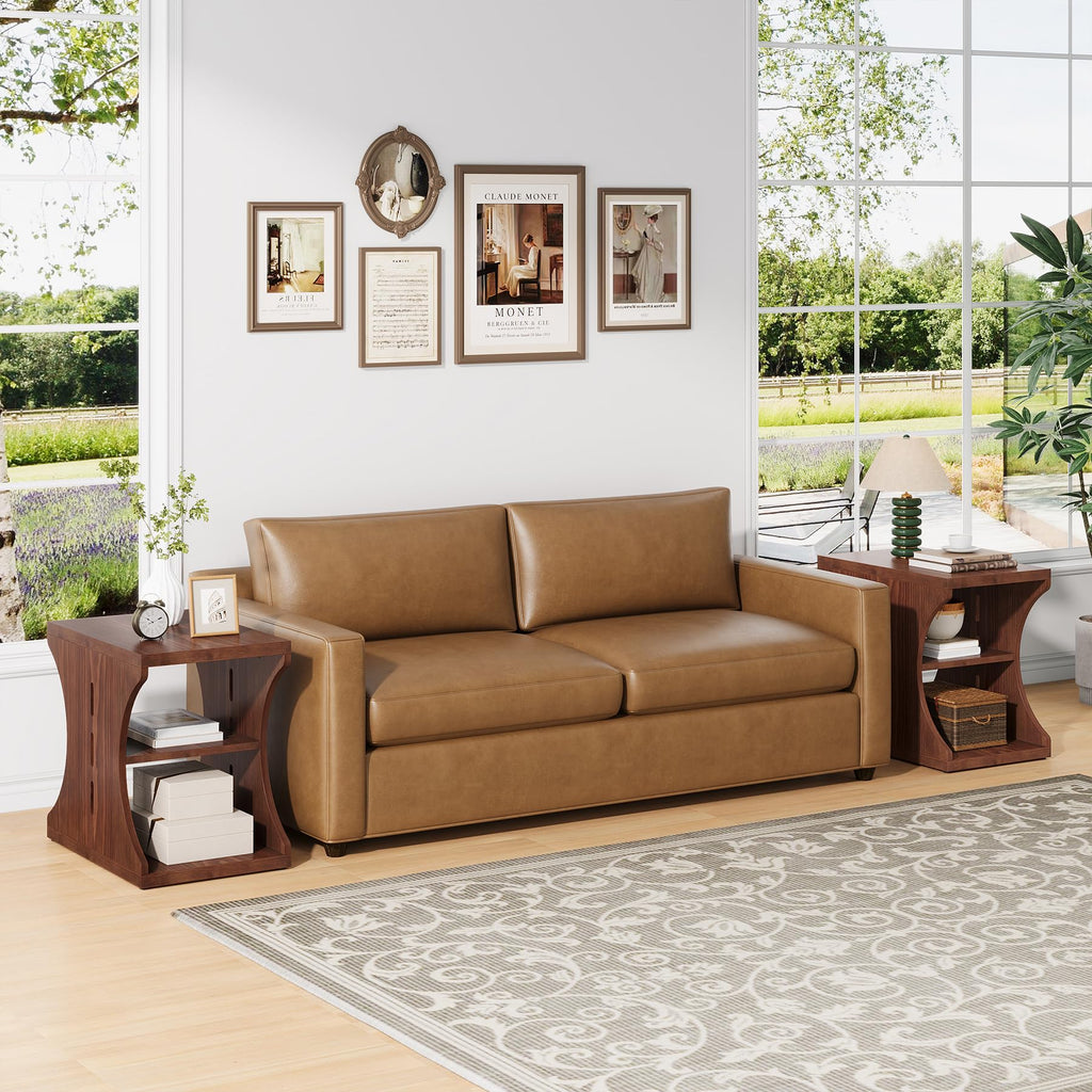 Brown Solid Wood Side End Table W716