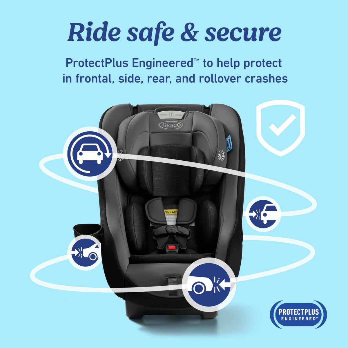 Slim Convertible Car Seat A346684