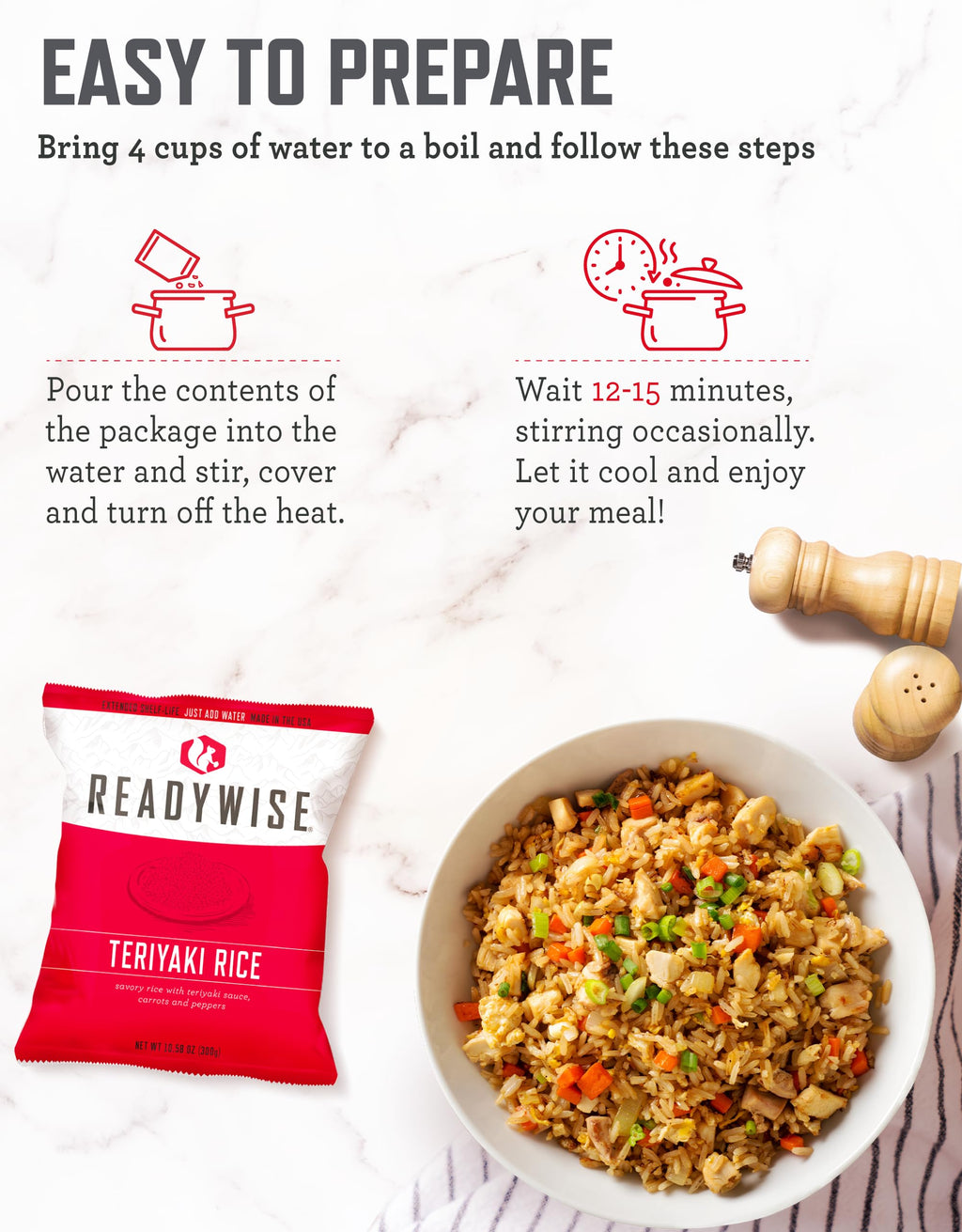 48 Servings Gluten Free Freeze Dried Entrées L8925