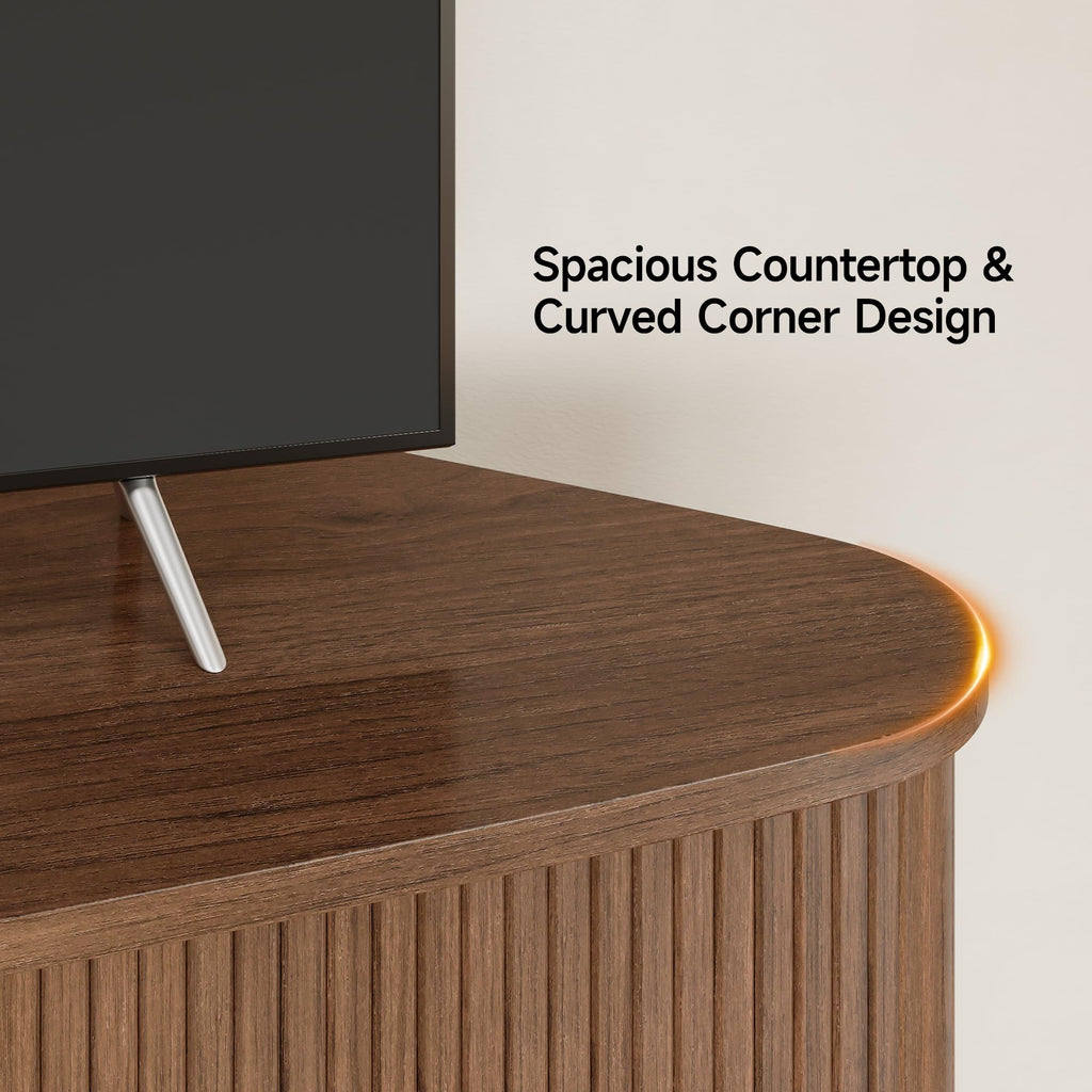 47" Walnut Corner TV Stand C47944