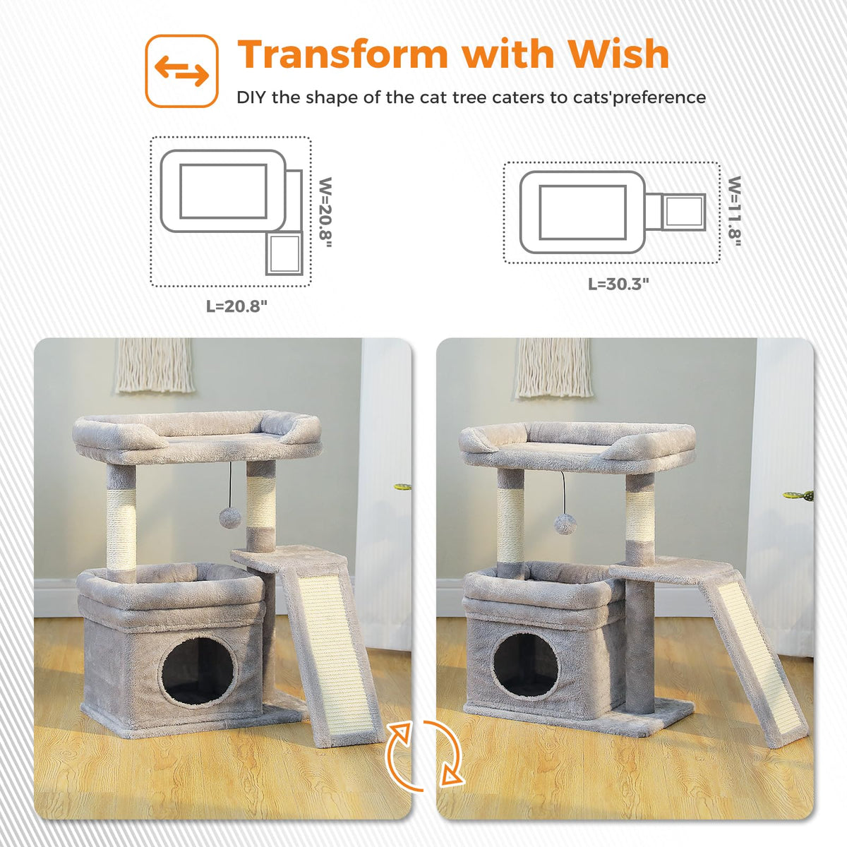 Gray Cat Tree G687