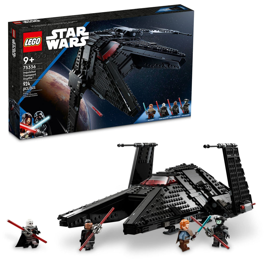 Buildable Toy Starship with Blue and Double-Bladed Red Lightsabers V328
