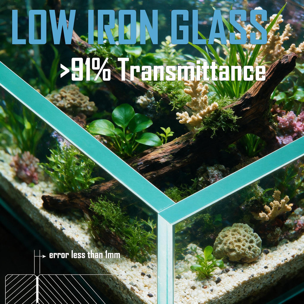 1.5 Gallon Glass Aquarium Starter Kit with Filter and LED Light O175595