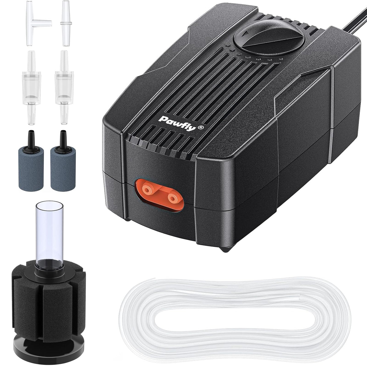50 GPH Aquarium Air Pump with Airline Tubing B15989