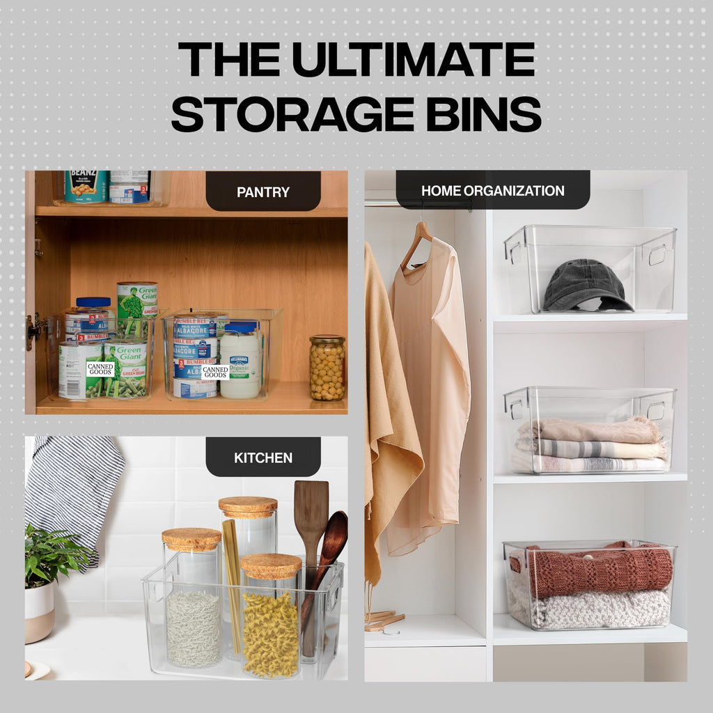 Clear Plastic Storage Bins G22708