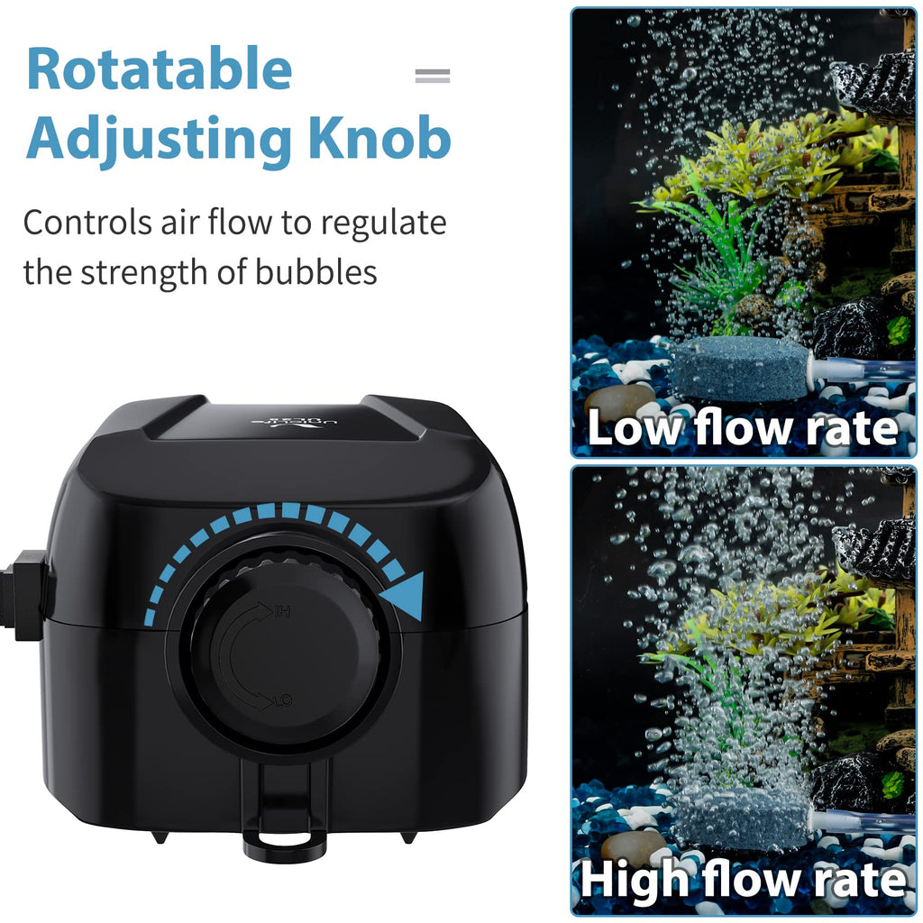 Aquarium Air Pump Dual Outlet Fish Tank Aerator L383510