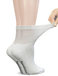 6 Pairs Diabetic Ankle Socks with Non-Binding Top and Cushion Sole W8172