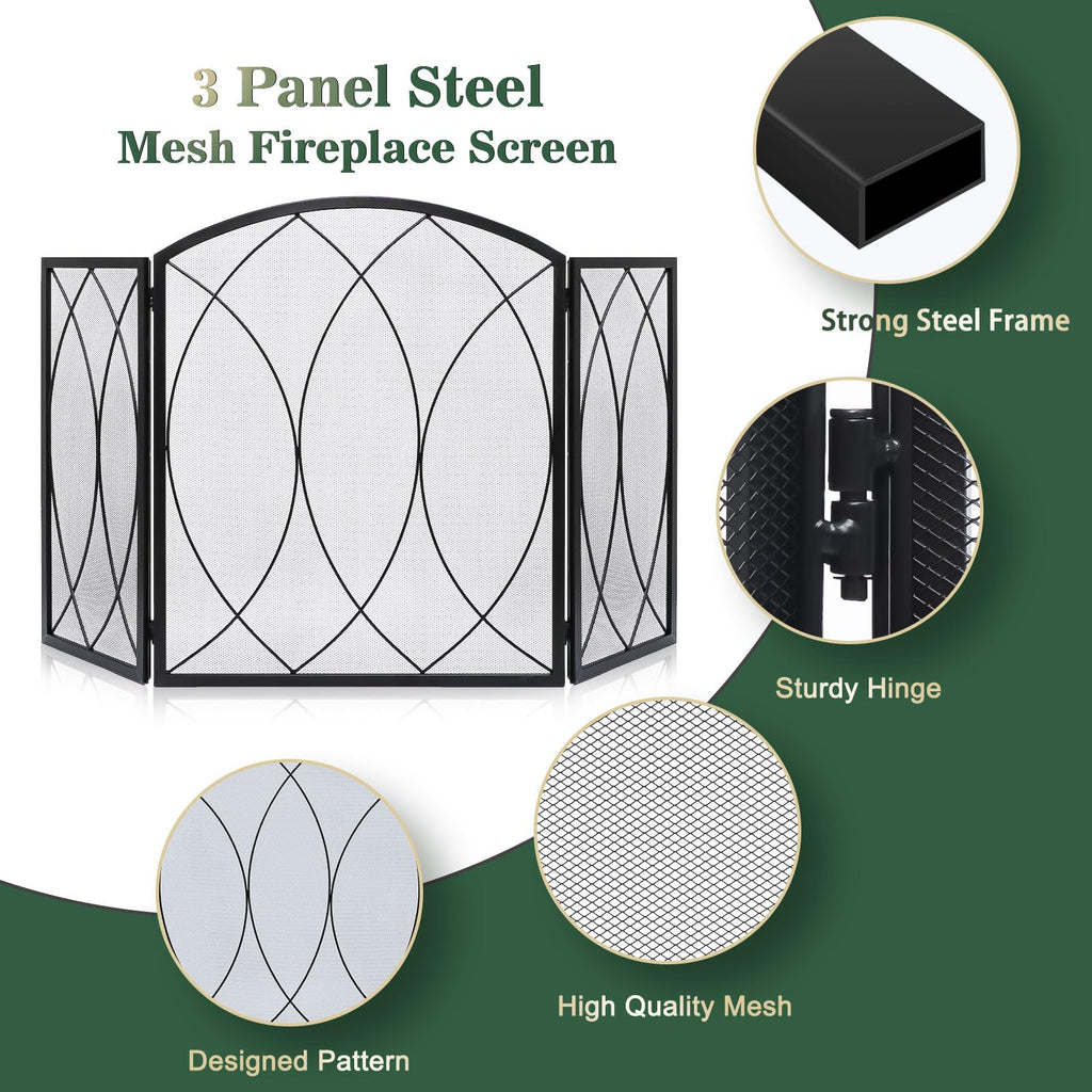 Wrought Iron Fireplace Screen E1482