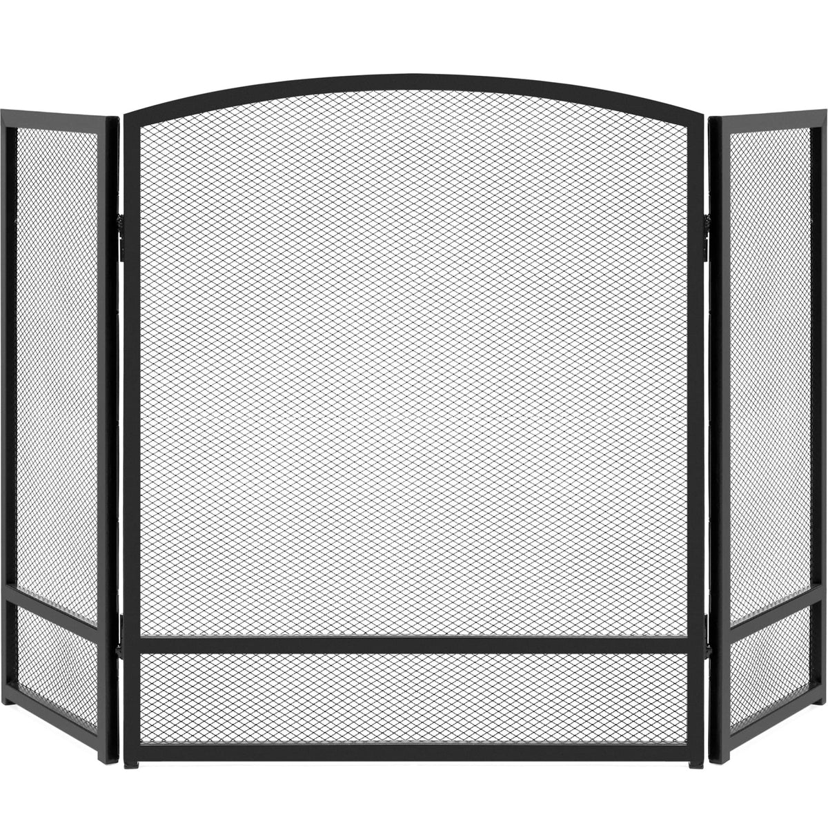 47.5x27.25in 3-Panel Steel Mesh Fireplace Screen T630