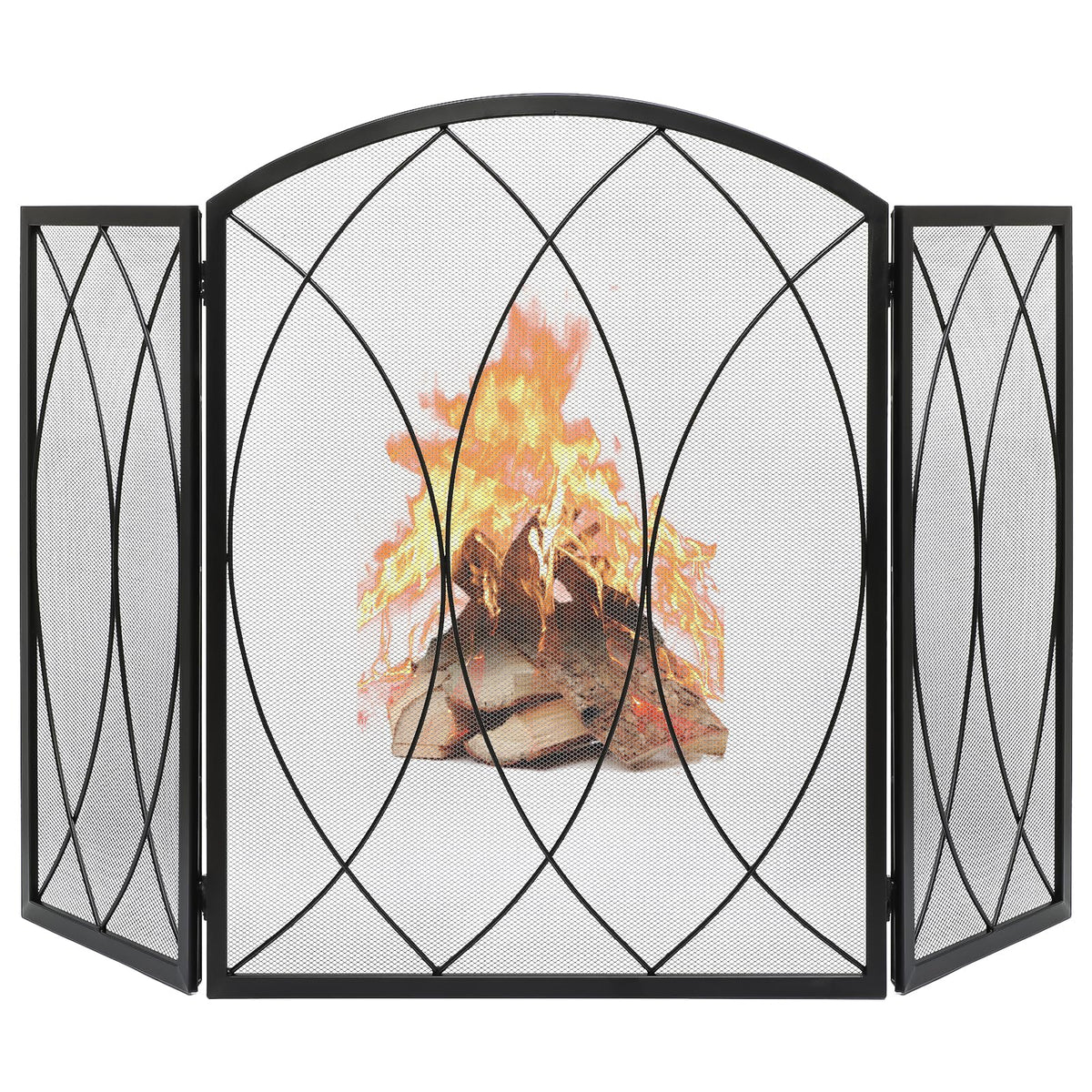 Wrought Iron Fireplace Screen E1482