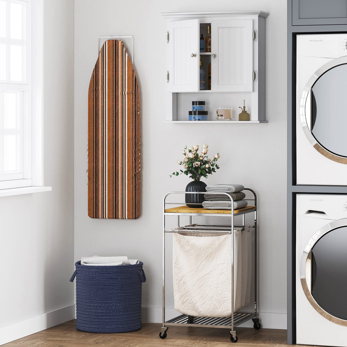 White Wall-Mounted Bathroom Cabinet T47608