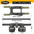 Tool Belt Combo with Suspenders and Tool Vest, 20-Pocket Ballistic Nylon Tool Apron Pouch R32002