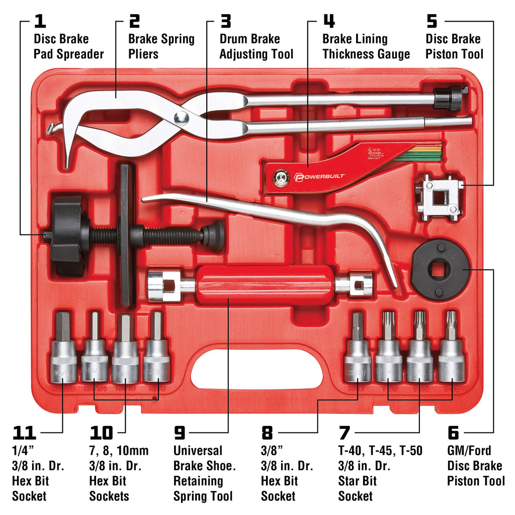15 Piece Brake Service Set D912